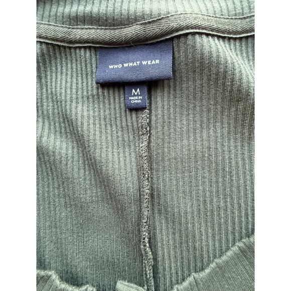 Who What Wear Green Jersey Maxi Dress Size M Button Front Casual Midi/Maxi Dress - Picture 5 of 6